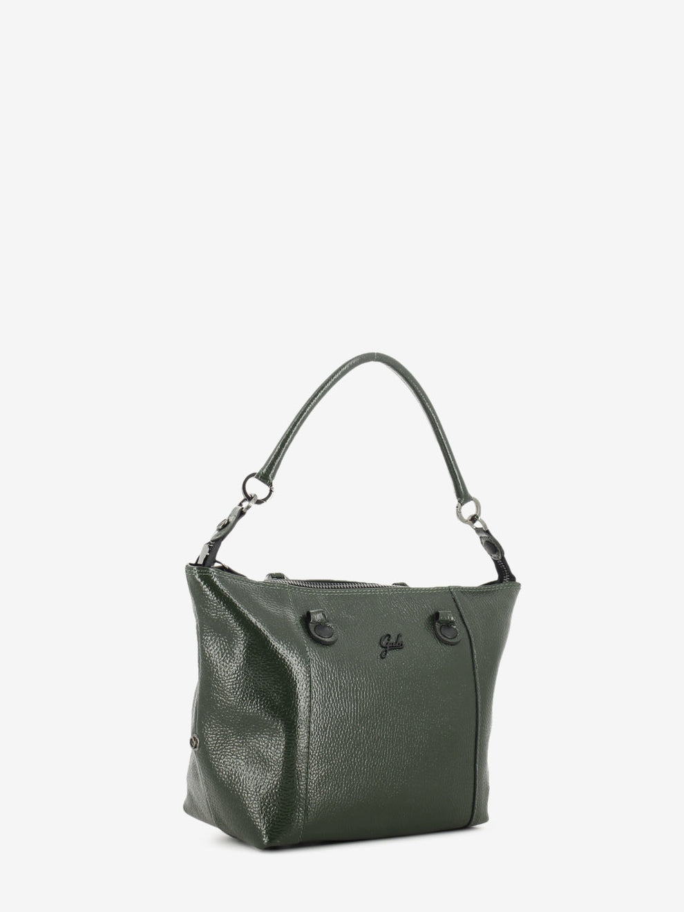 G3 Plus M glossy green leather