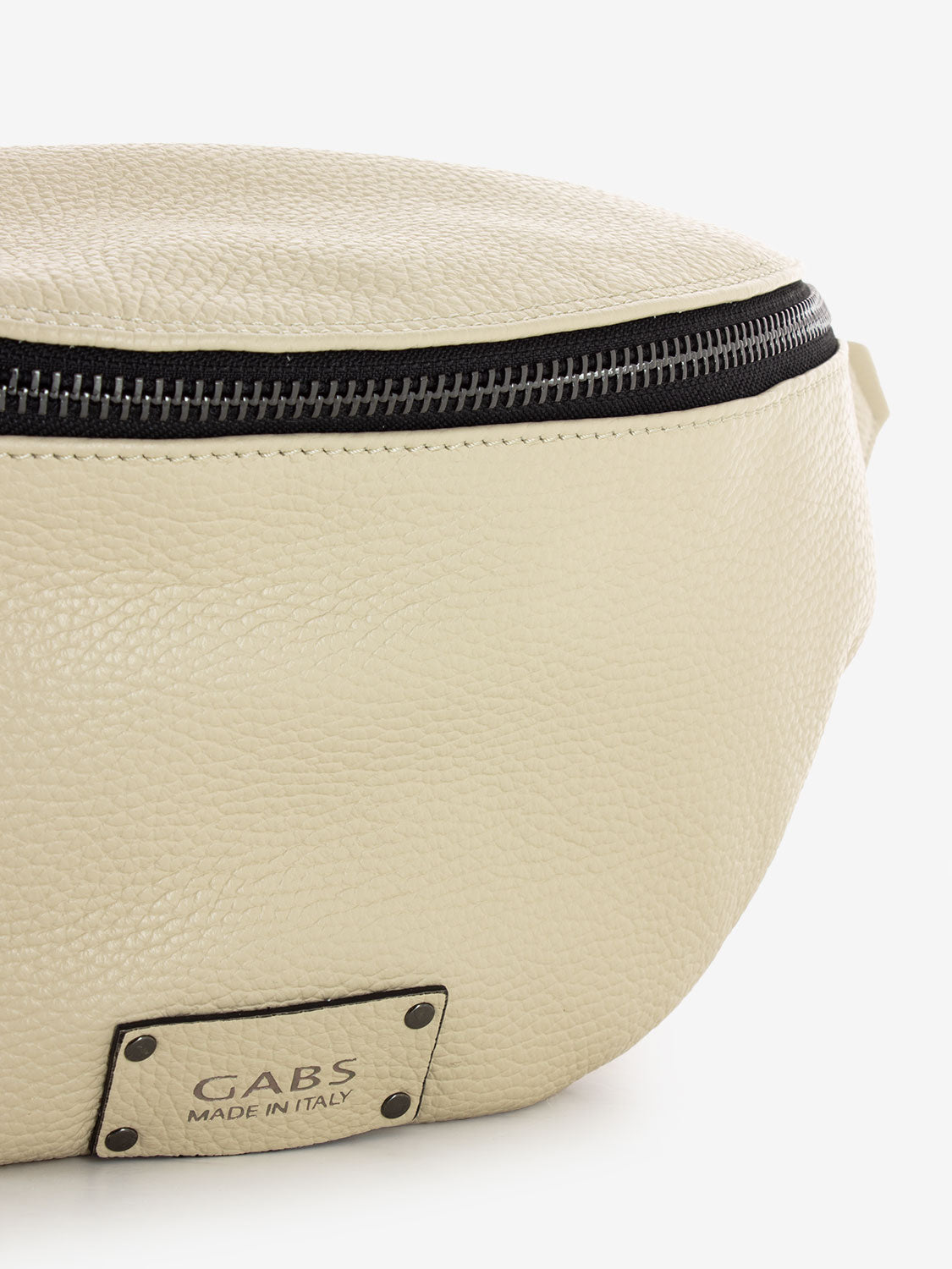 Orlanda bum bag with ecru fabric shoulder strap