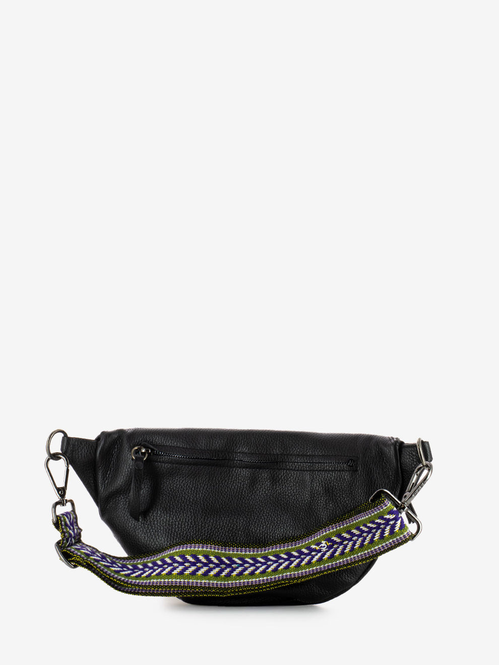 Orlanda bum bag with black fabric shoulder strap