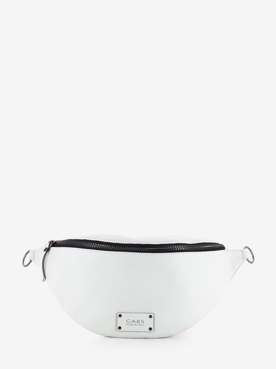 Orlanda bum bag with white fabric shoulder strap