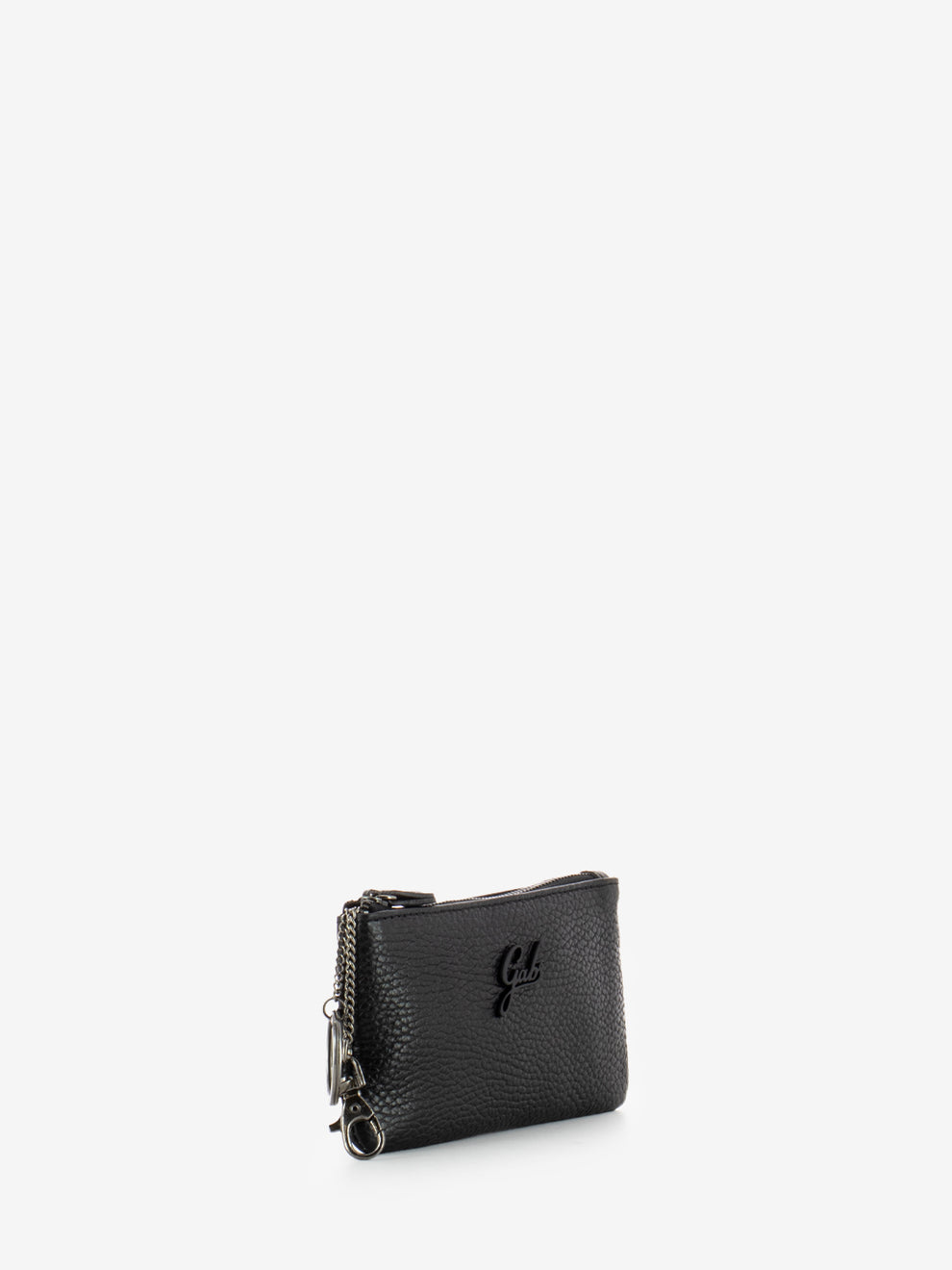 Portachiavi Gkeyholder Plus in pelle martellata nero