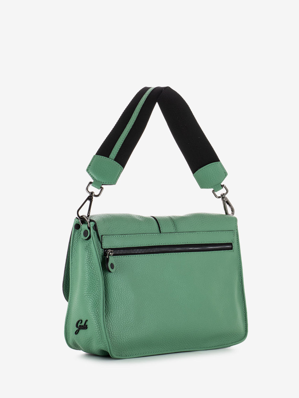 Ivy L shoulder bag with philodendron buckle