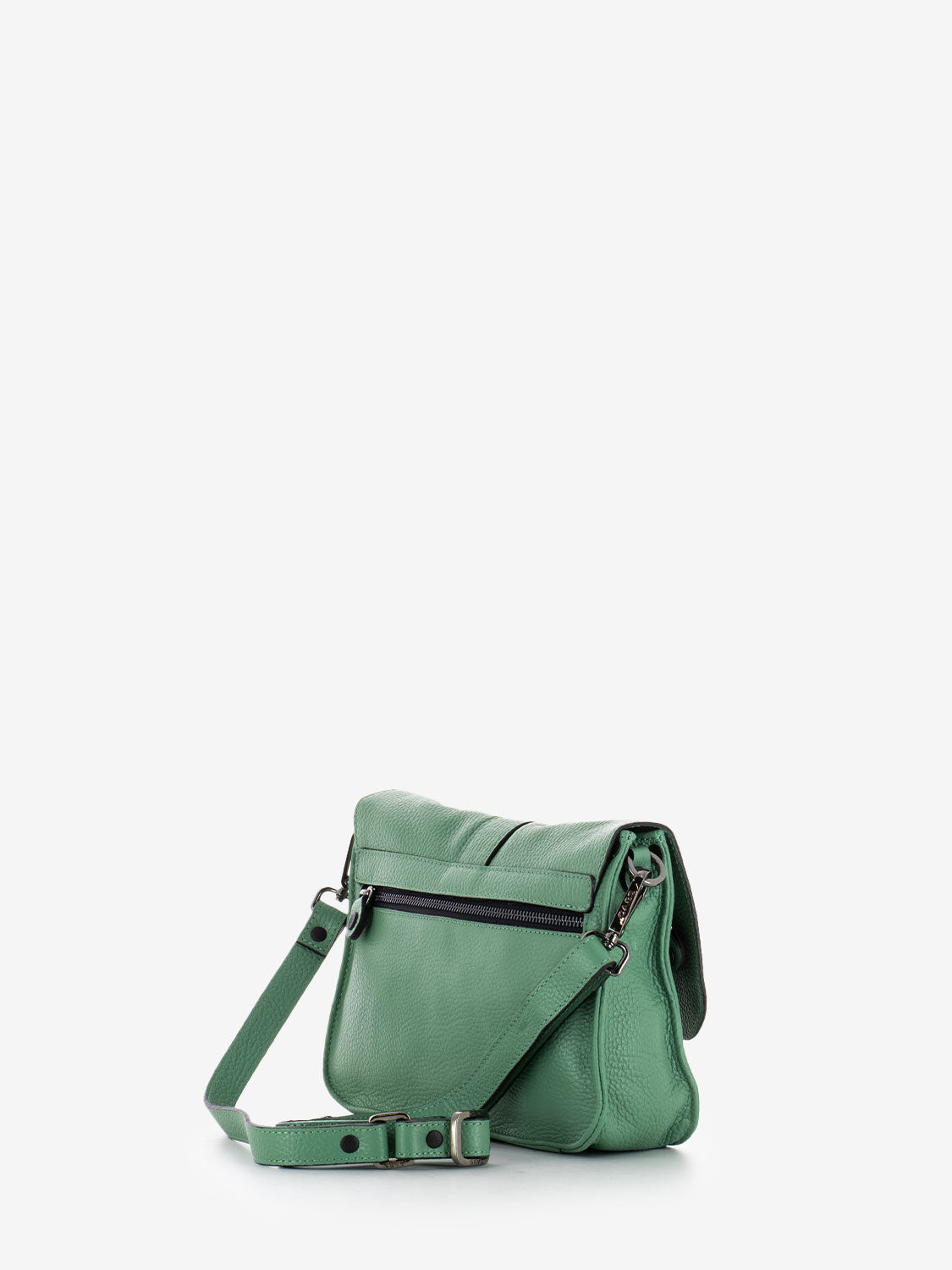 Ivy M shoulder bag with philodendron buckle