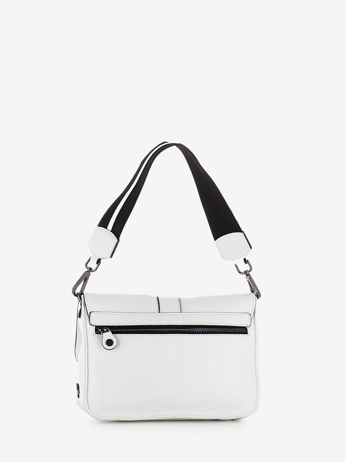 Ivy M shoulder bag with white buckle