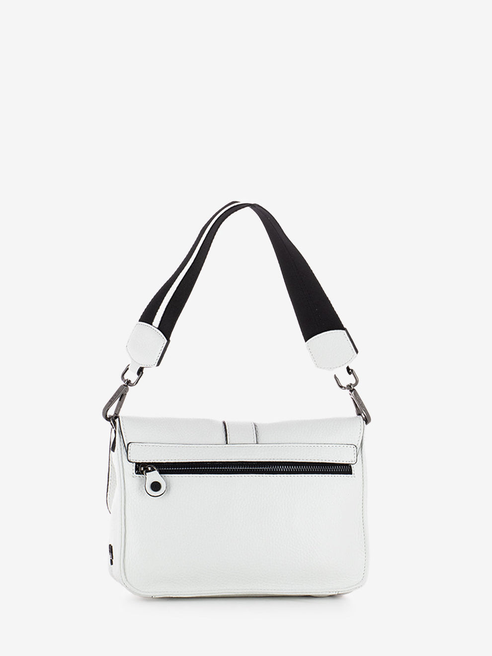 Ivy M shoulder bag with white buckle