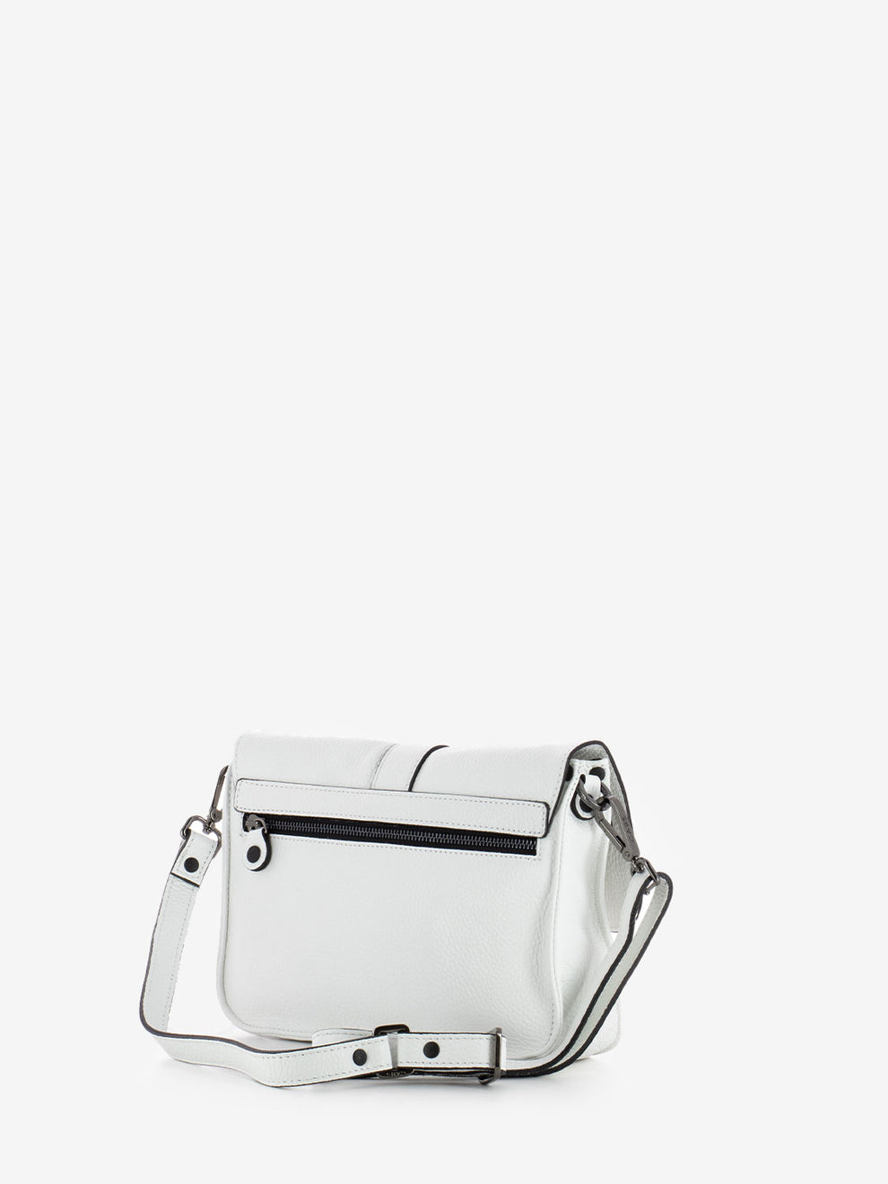 Ivy M shoulder bag with white buckle