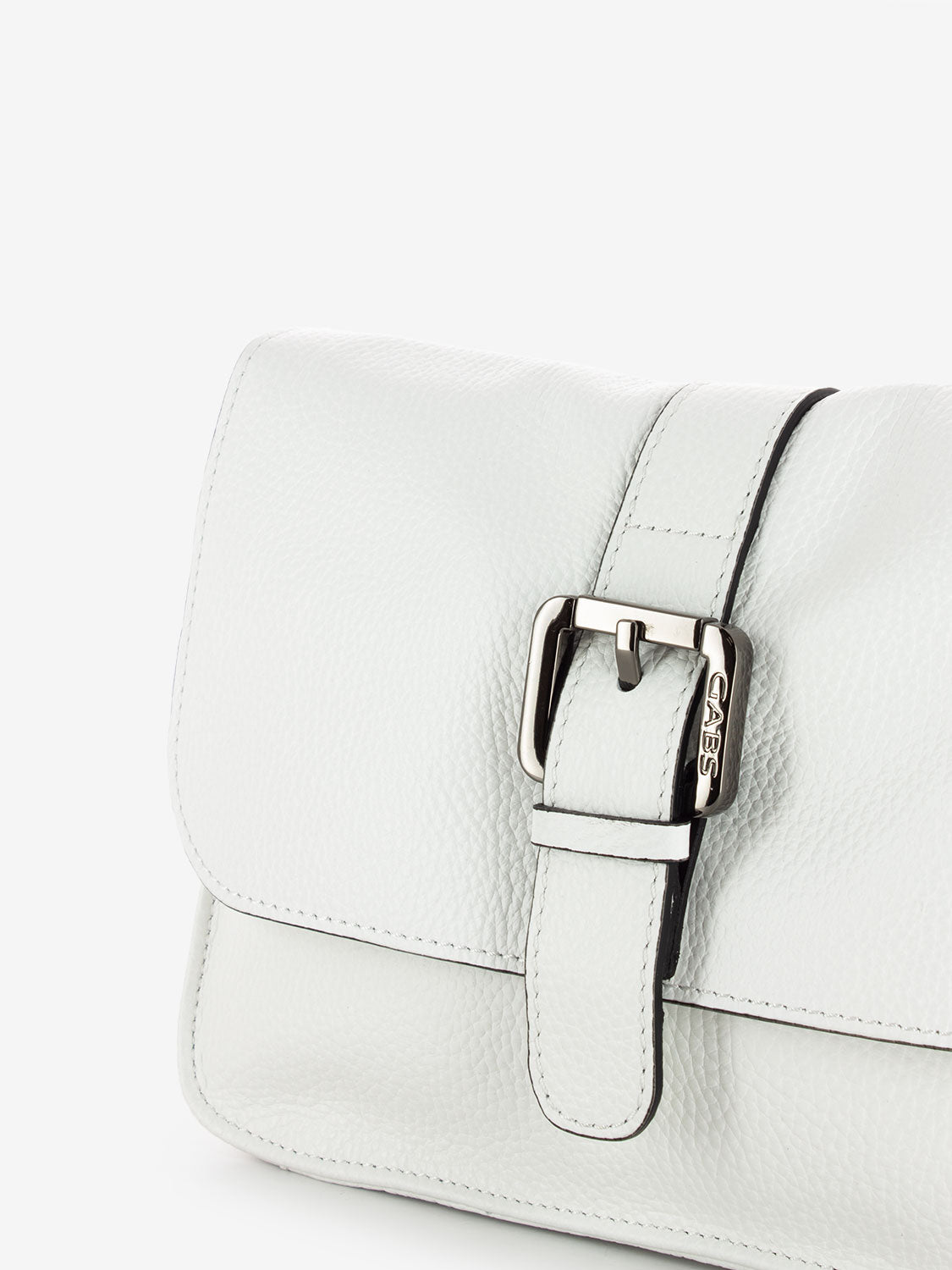 Ivy M shoulder bag with white buckle