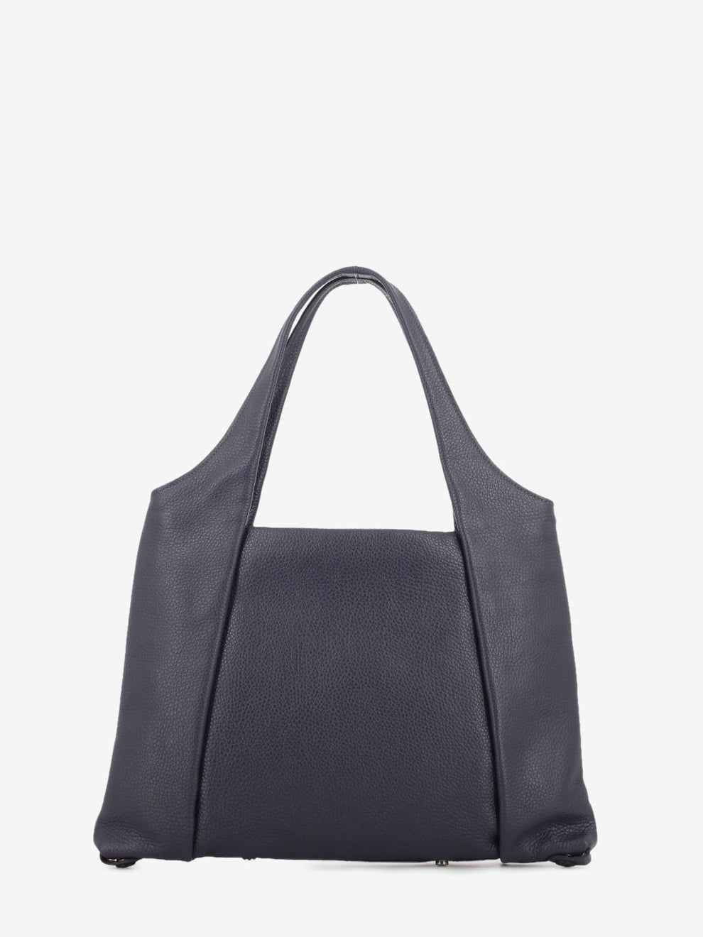 Zeynep M in dark purple leather