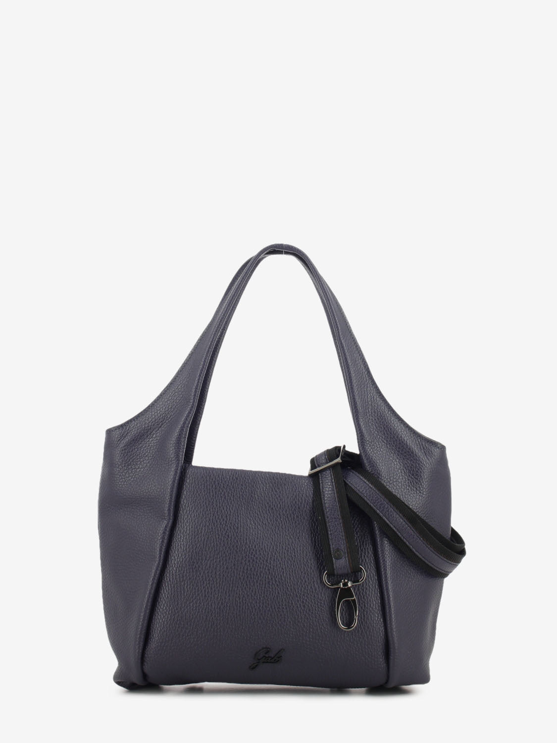 Zeynep M in dark purple leather