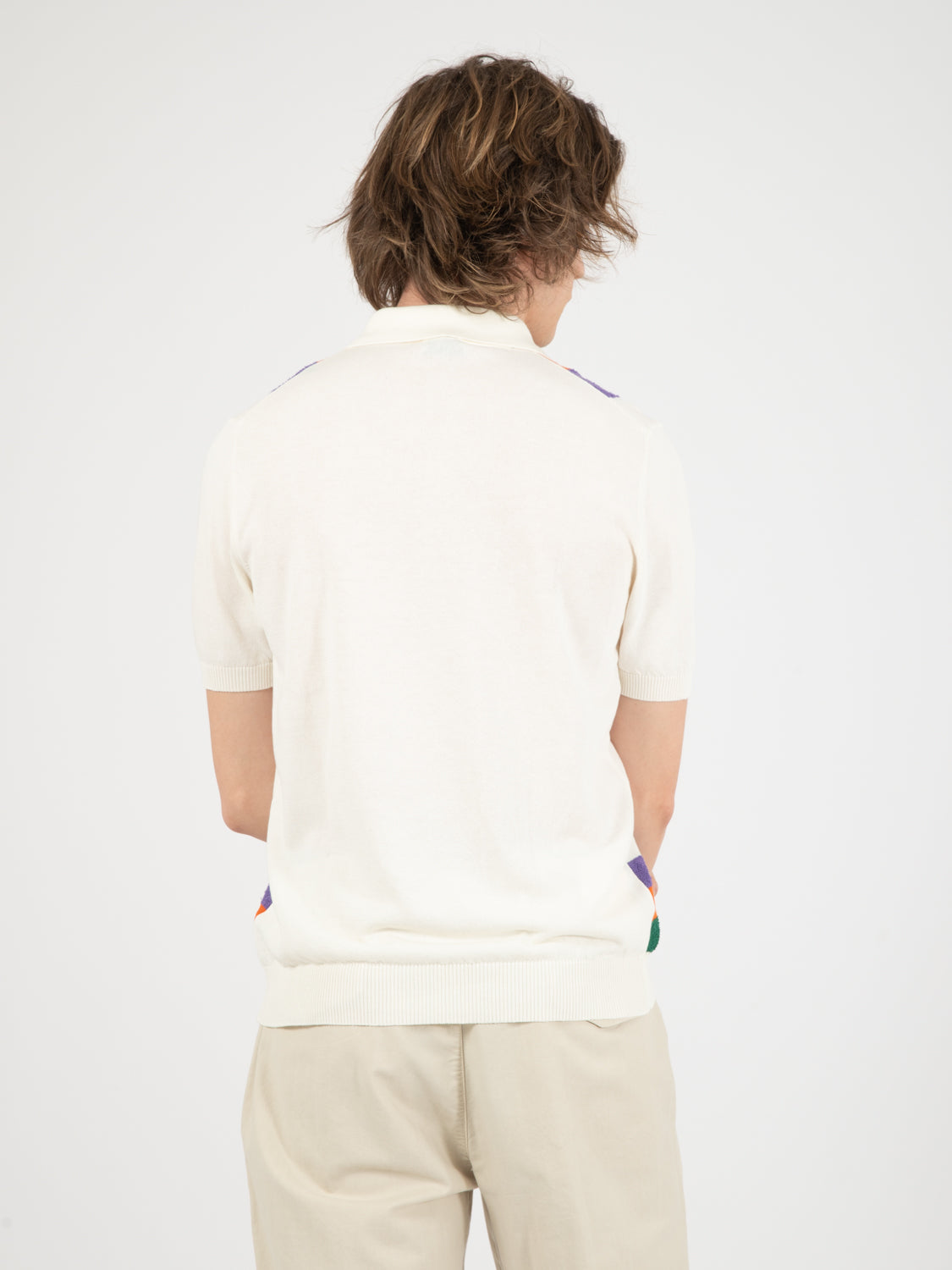 Polo Adam bianco / verde