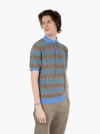 Coleman Knit Polo Green/Purple