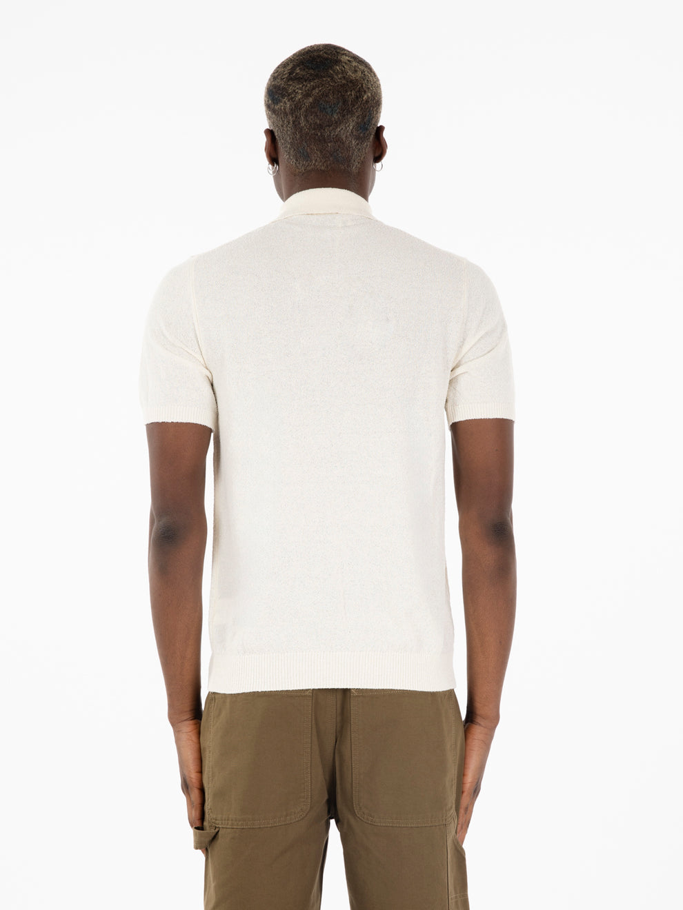 Polo spugna James bianco