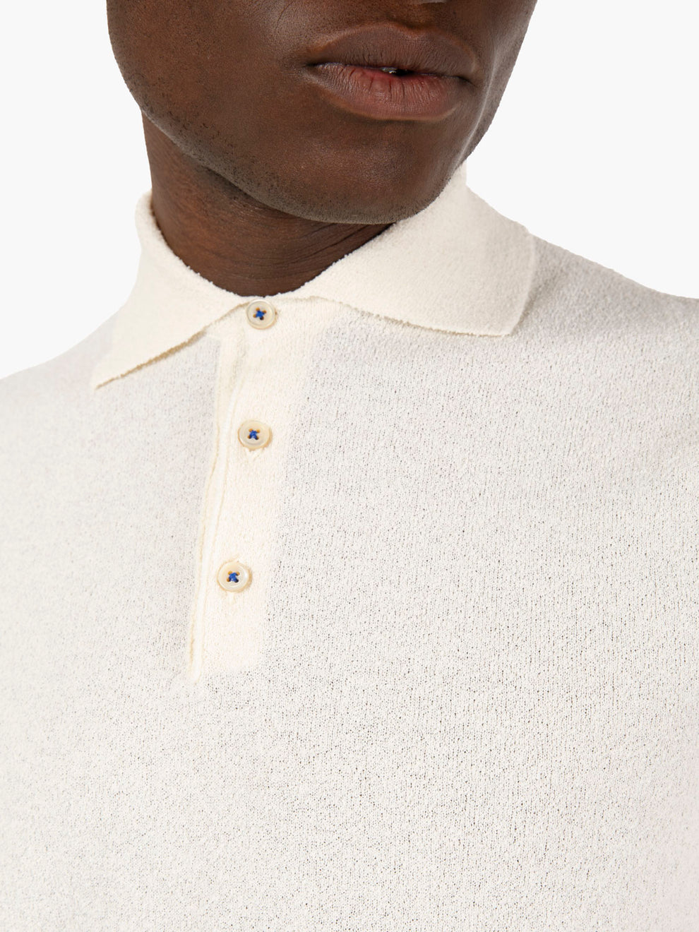 Polo spugna James bianco