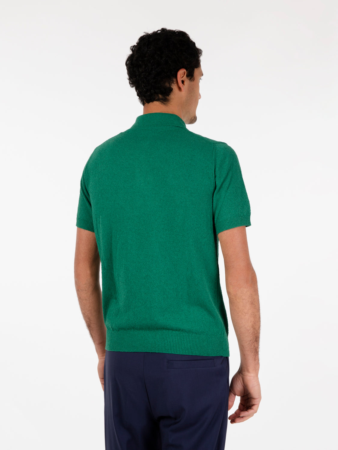 Polo spugna James verde prato