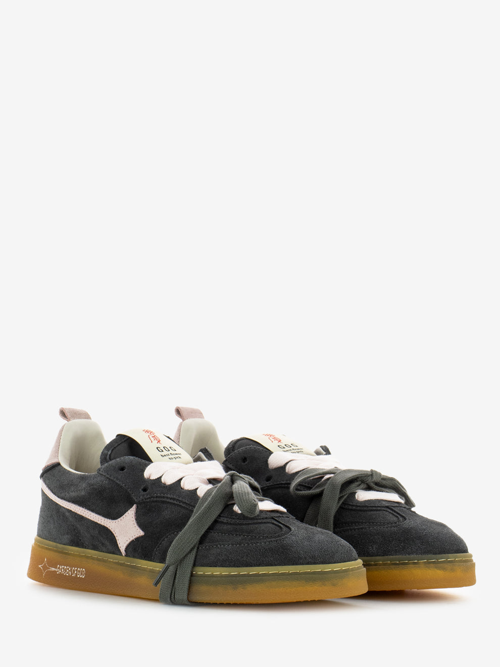 Sneakers Earth in camoscio lavagna