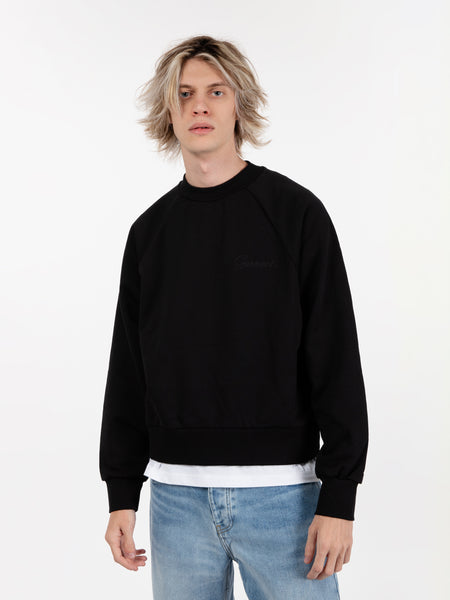 Crewneck sweater raglan chaos black