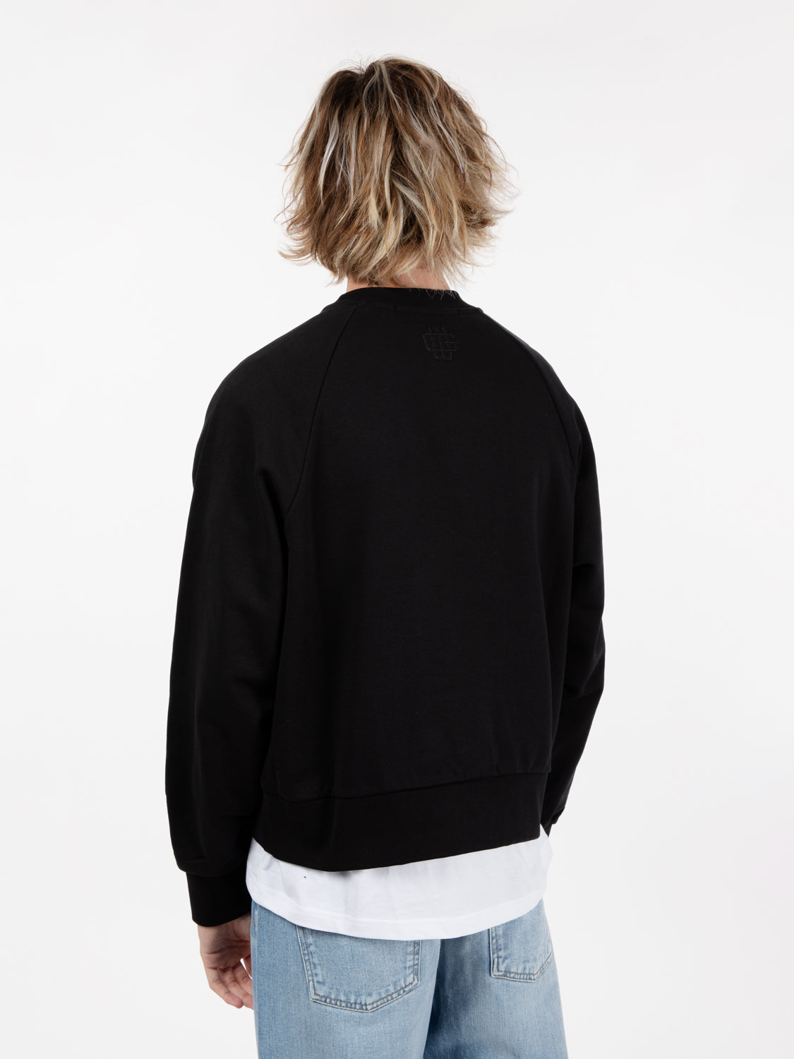 Crewneck sweater raglan chaos black