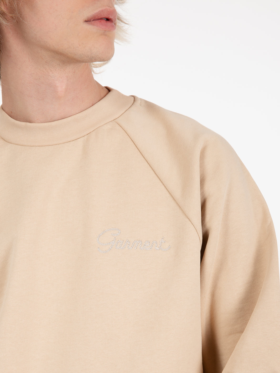 Crewneck sweater raglan sand