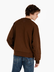 GARMENT WORKSHOP - Double layer crewneck double embroidery mocha