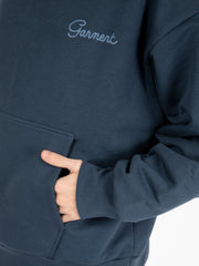 GARMENT WORKSHOP - Double layer hoodie double embroidery midnight