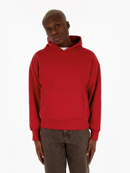 Double layer hoodie with double embroidey chili pepper