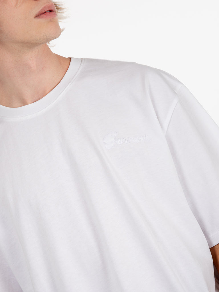 GARMENT WORKSHOP - Embroidered basic tee chaos white