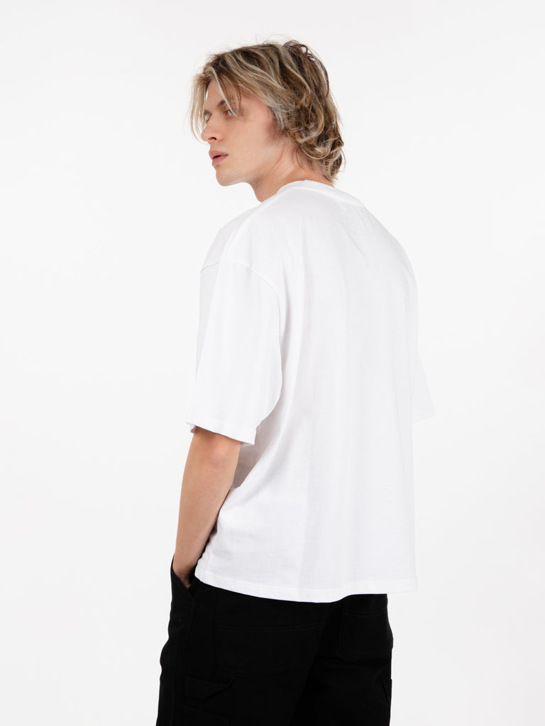 GARMENT WORKSHOP - Embroidered basic tee chaos white