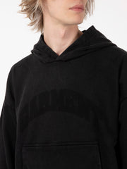 GARMENT WORKSHOP - Felpa Arch faded logo hoodie chaos black