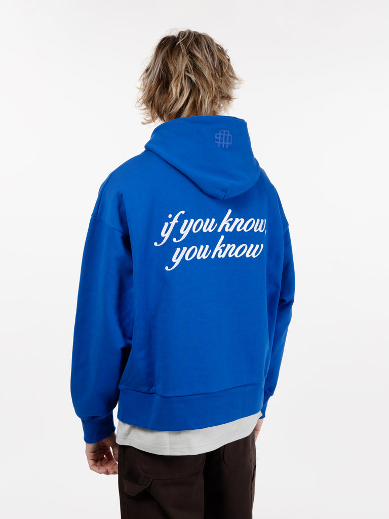 GARMENT WORKSHOP - Felpa hoodie if you know hoodie brady blue