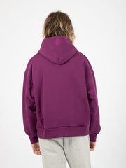 GARMENT WORKSHOP - Fleece Boxy fit Hoodie viola