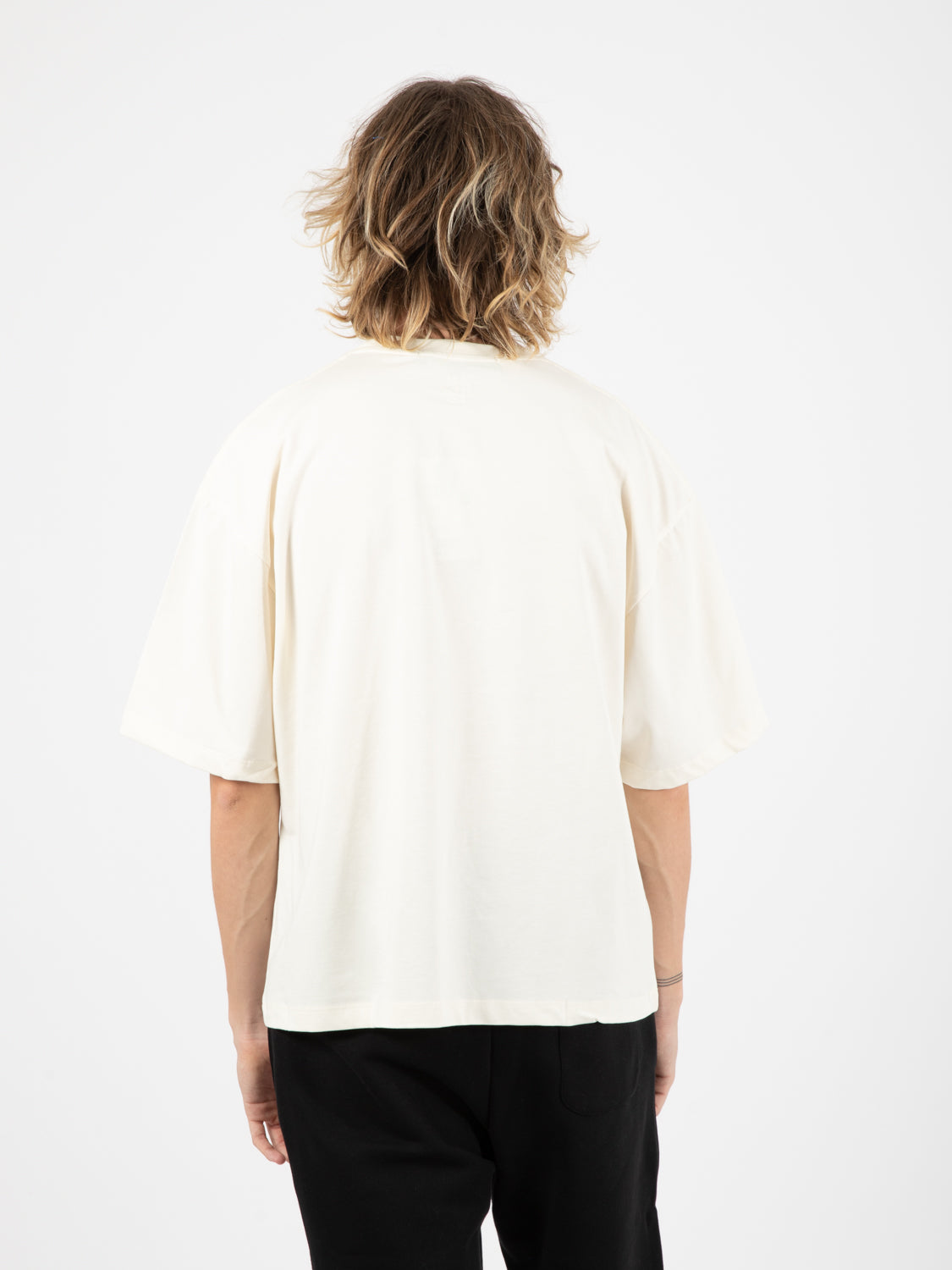 Jersey Boxy fit tee heavy cream