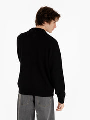 GARMENT WORKSHOP - Maglione knitted crewneck chaos black