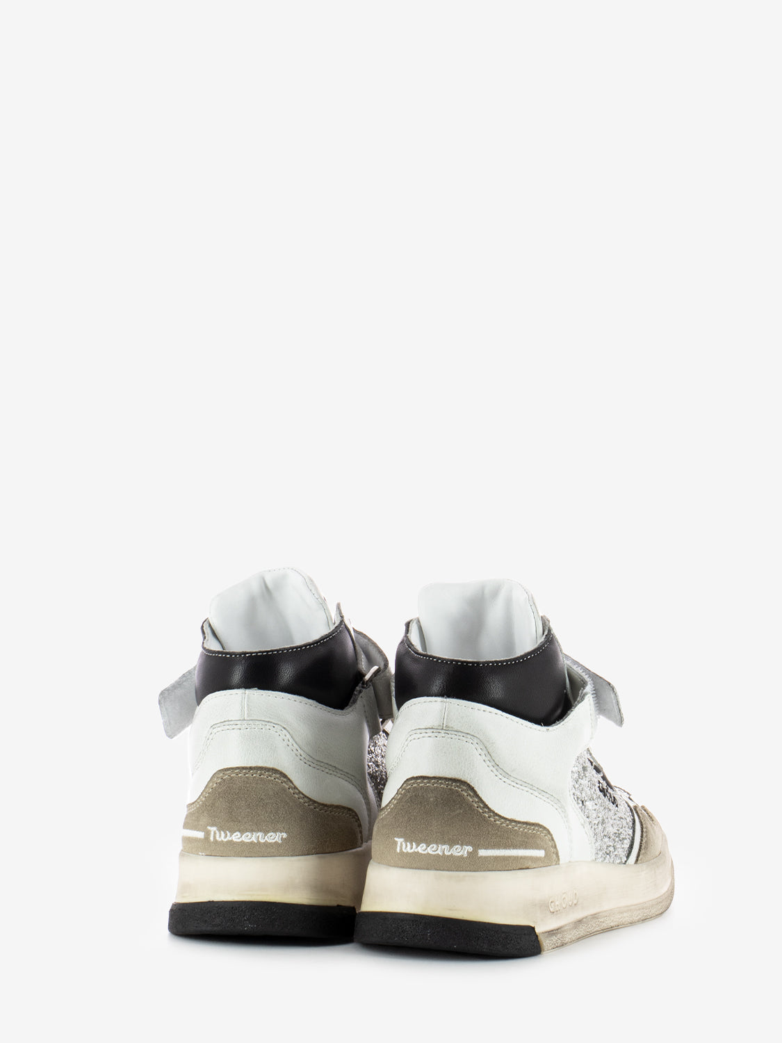 Sneakers alte con glitter