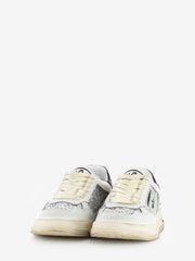 GHOUD - Sneakers Tweener brushed in pelle e glitter silver