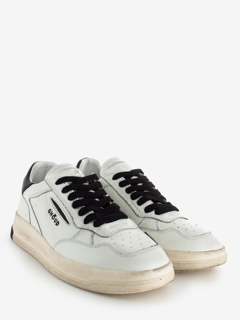 GHOUD - Sneakers Tweener brushed leather white / black