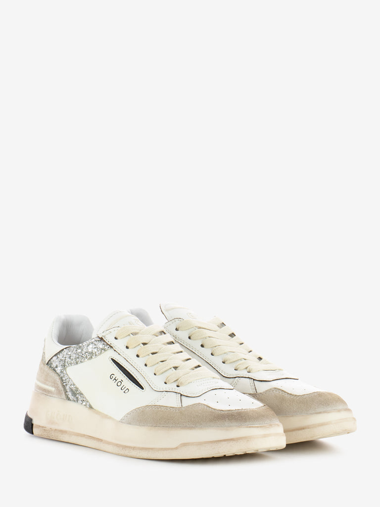 GHOUD - Sneakers Tweener brushed low white / silver