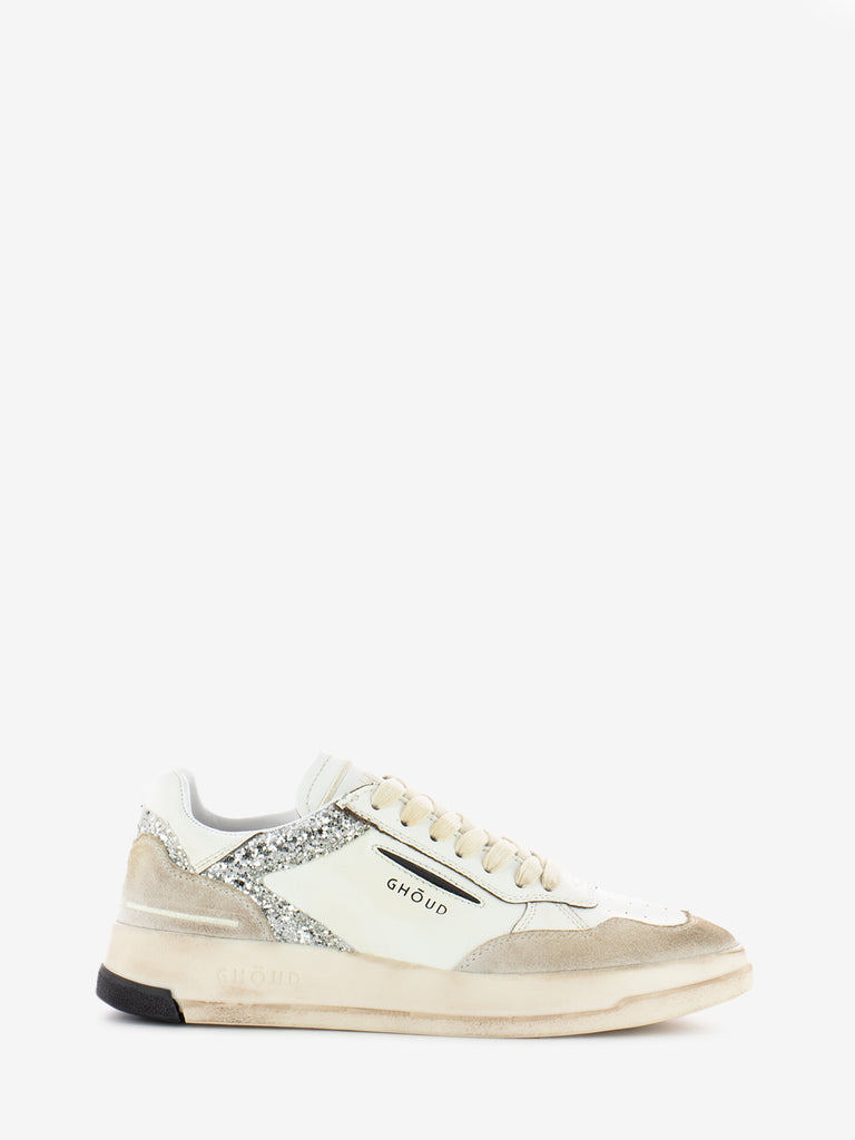 GHOUD - Sneakers Tweener brushed low white / silver