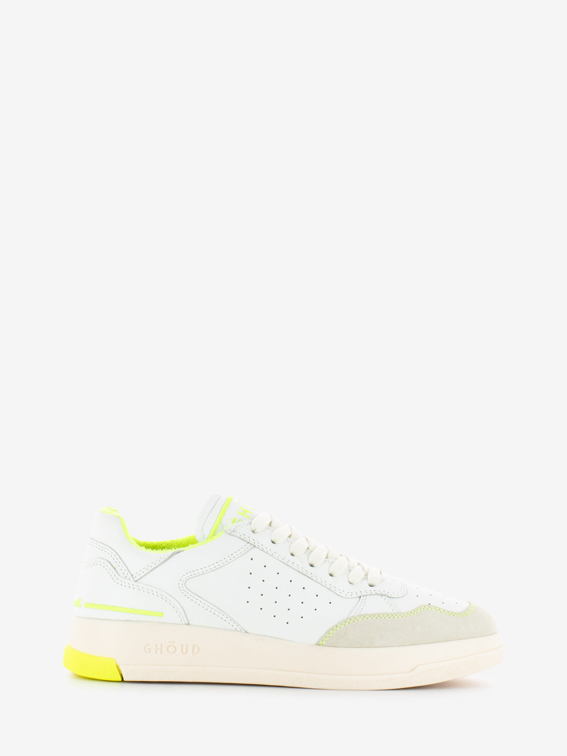 Sneakers Tweener fluo leather white / yellow
