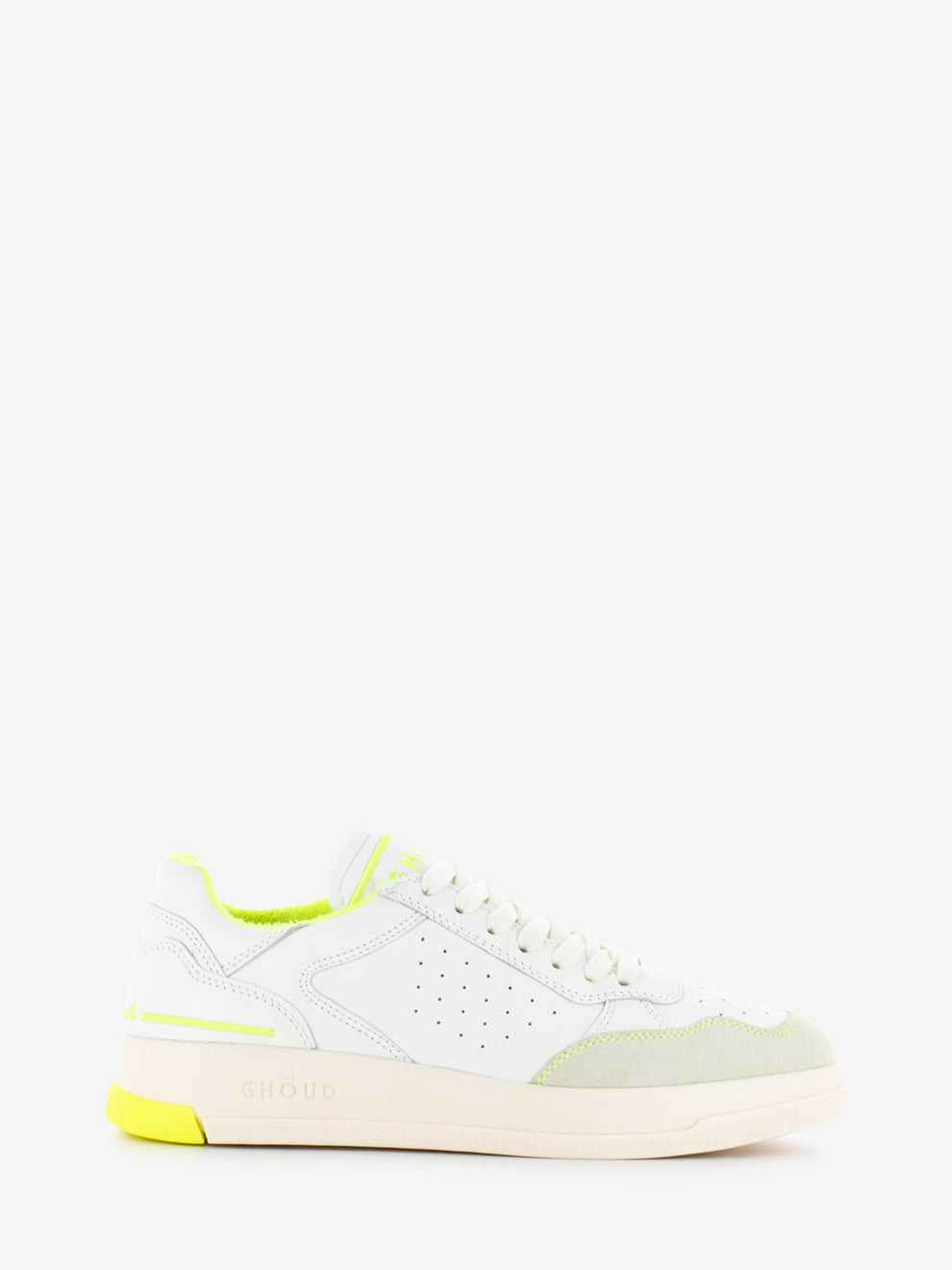 Sneakers Tweener fluo leather white / yellow