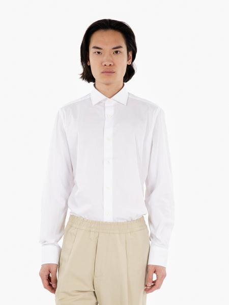Camicia bianca in cotone leggero