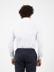GIAMPAOLO - Camicia bianca in cotone leggero