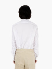 GIAMPAOLO - Camicia bianca in cotone leggero