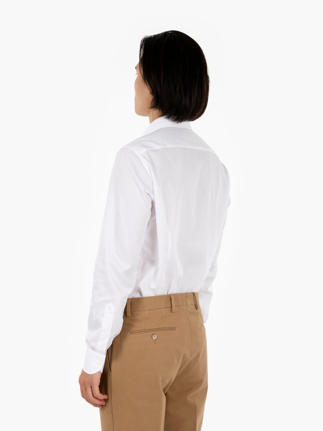 Camicia classic in cotone bianco