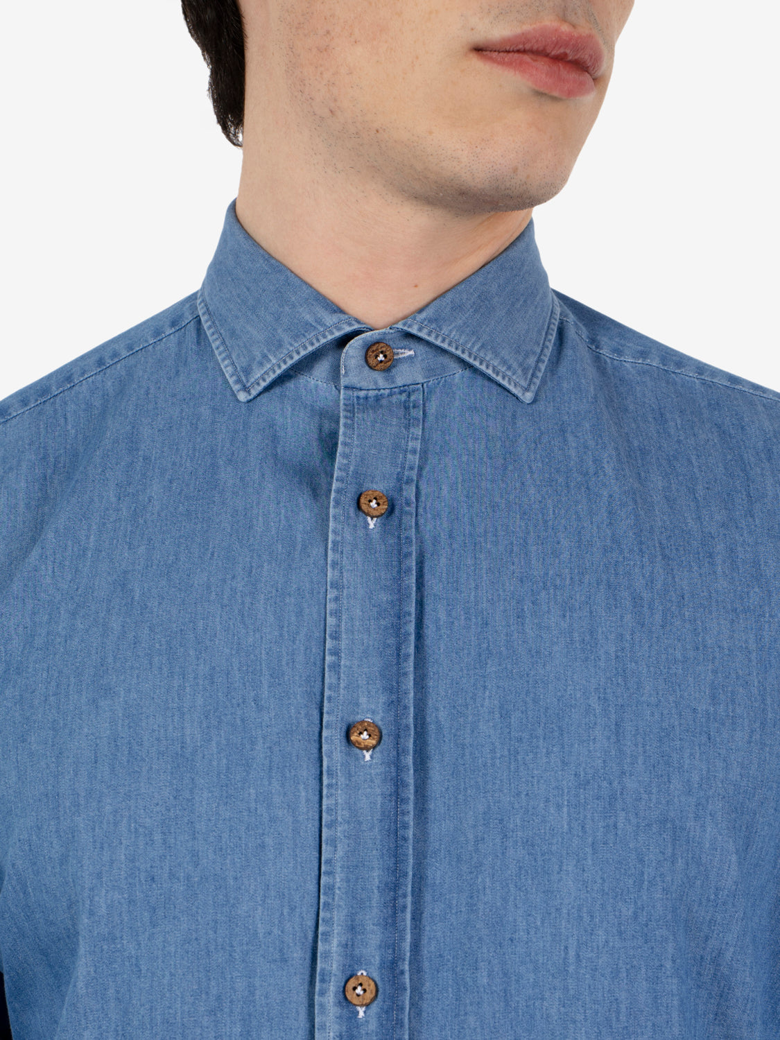 Light denim handmade shirt