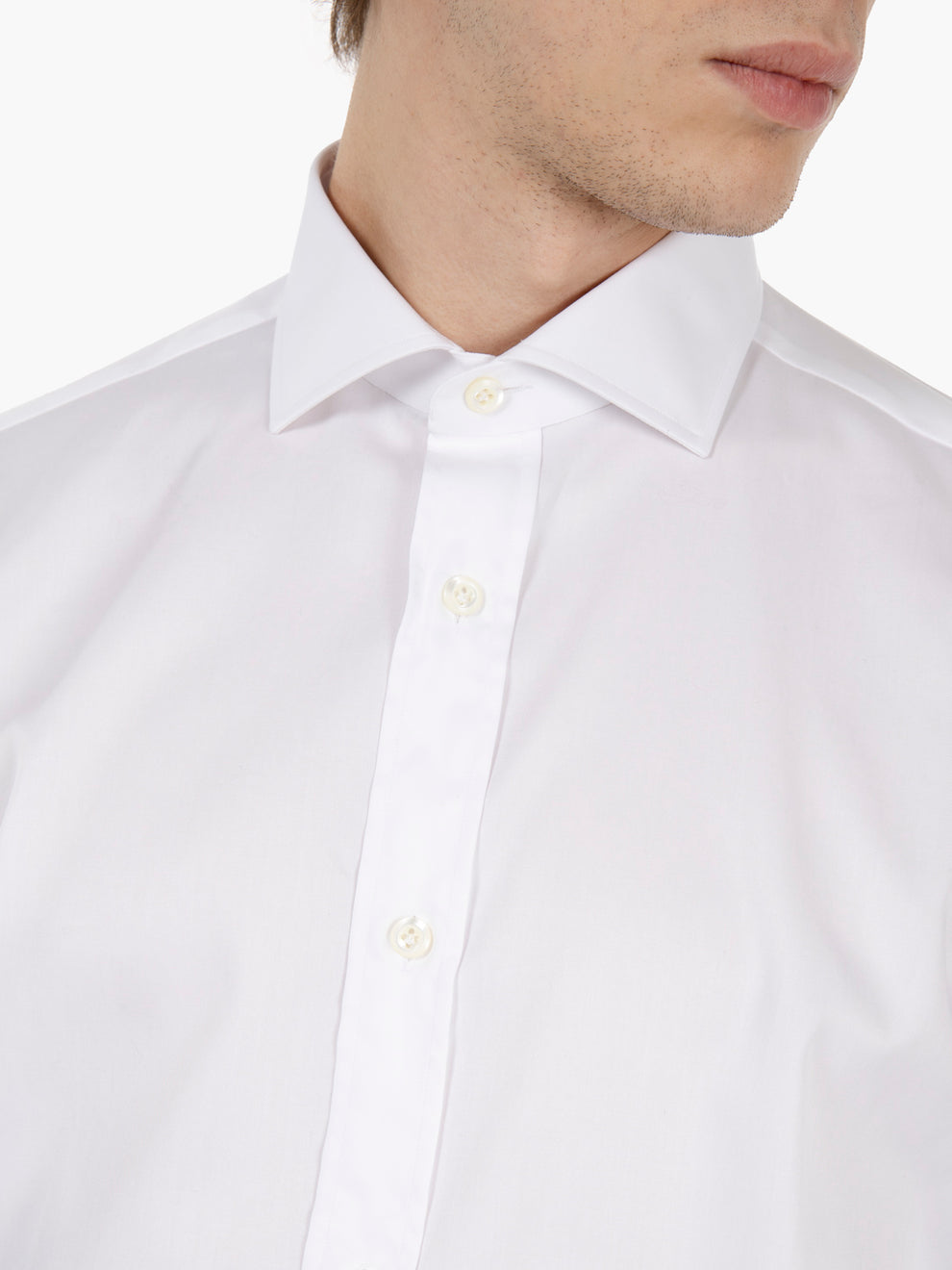 Camicia in cotone bianco