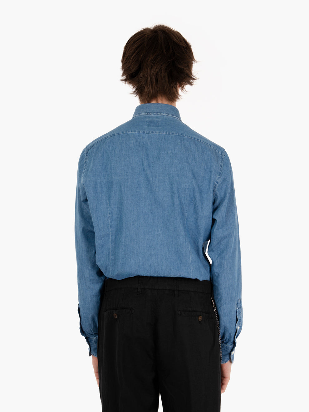 Camicia in denim blu