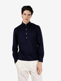 Camicia polo handmade blu