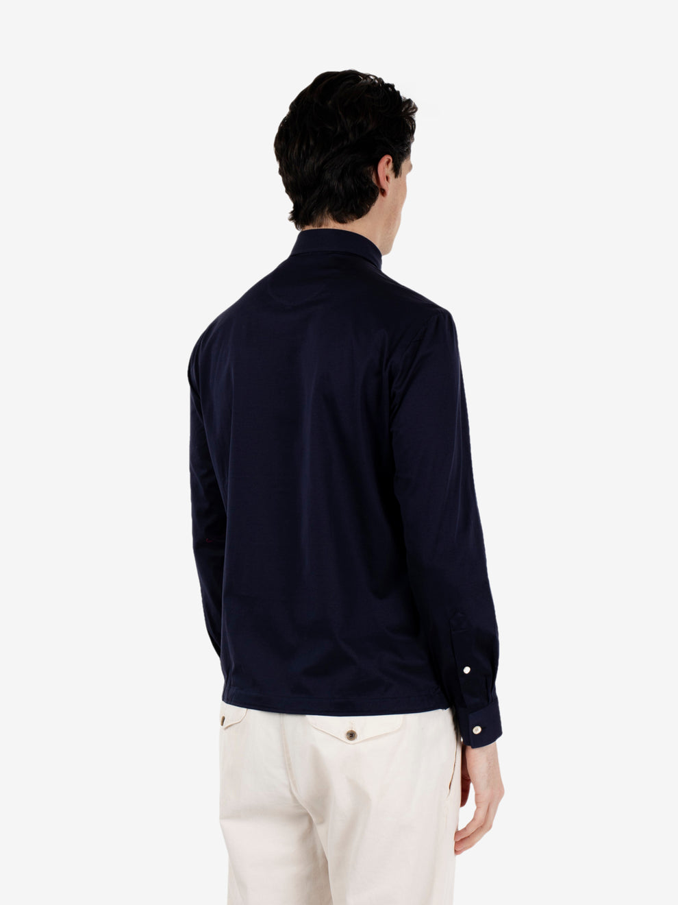 Camicia polo handmade blu