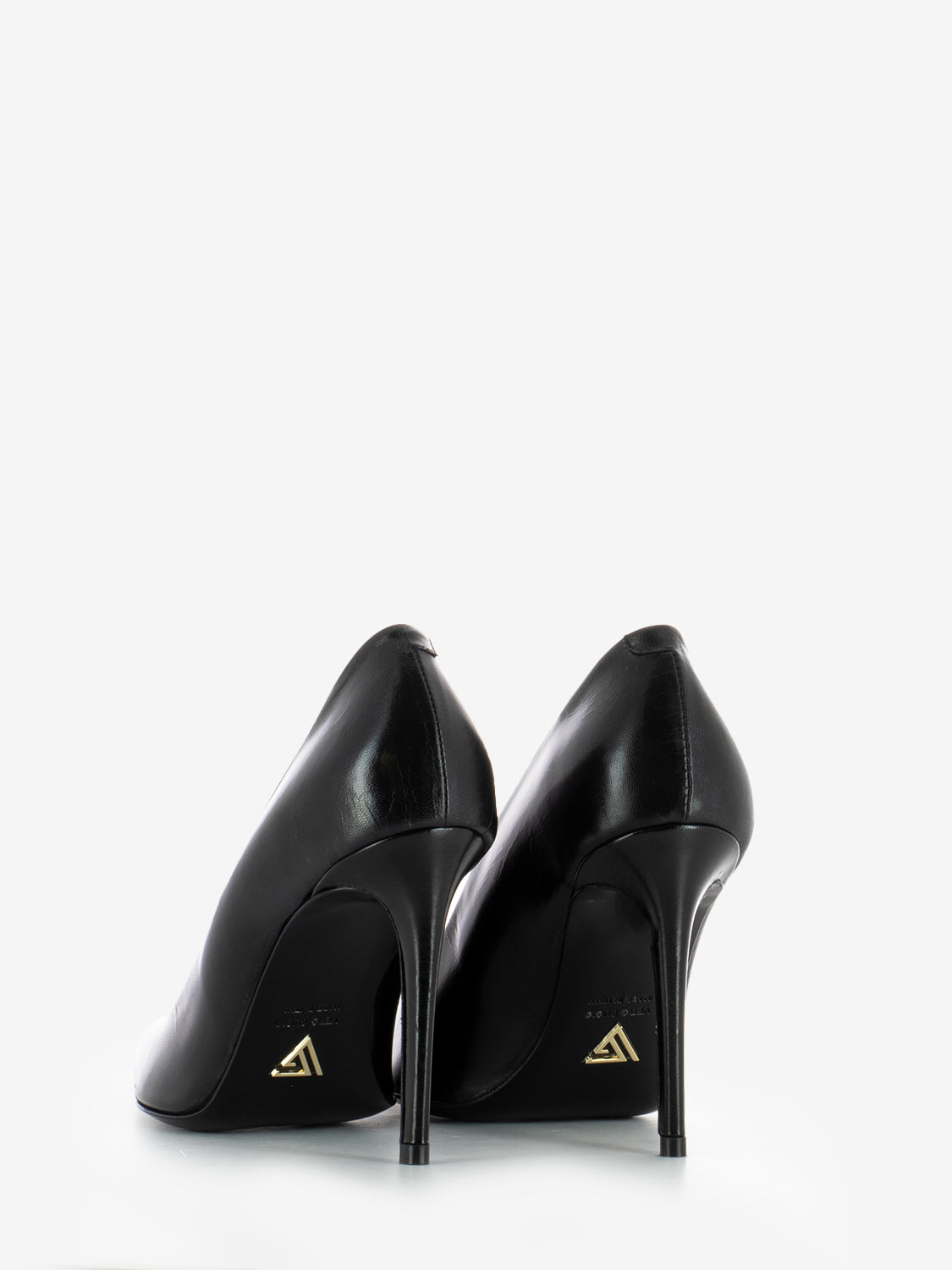 Décolleté in pelle nero