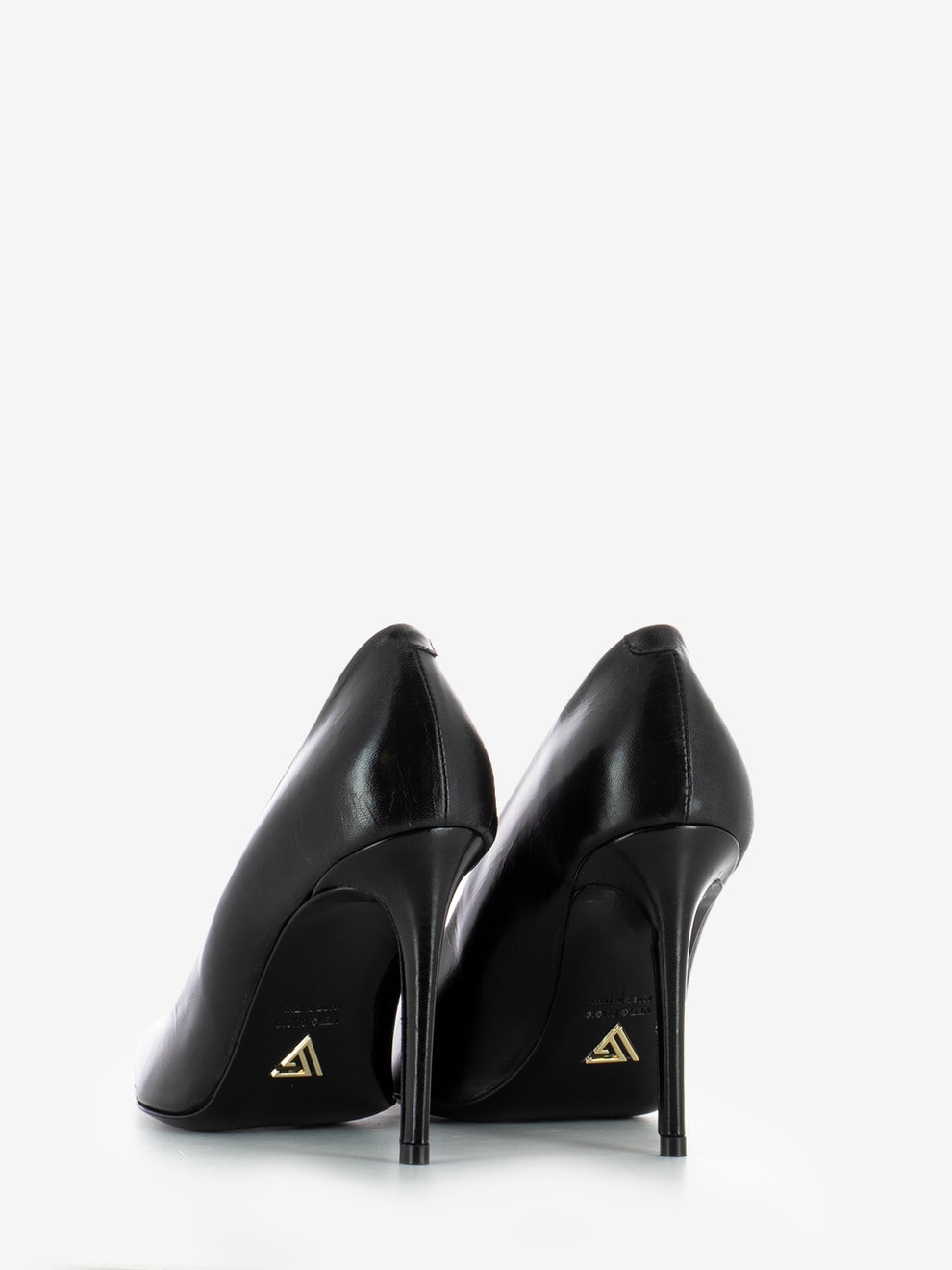 Décolleté in pelle nero